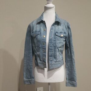 Women's Denim Jacket White House Black Market Size 4